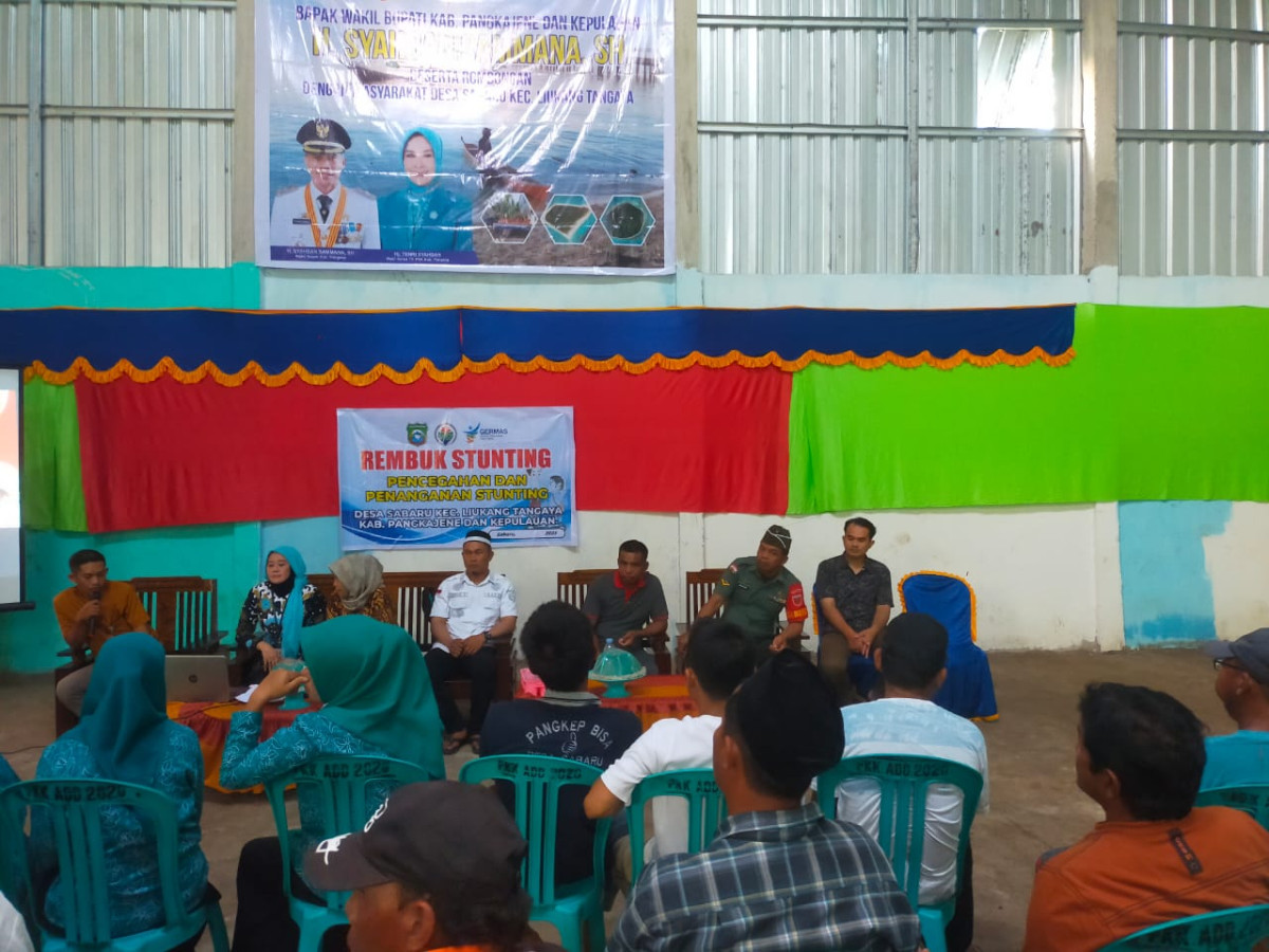 Rembuk stungting dan musdes desa sabaru