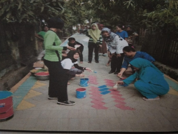 Pengecetan lorong Sehat 