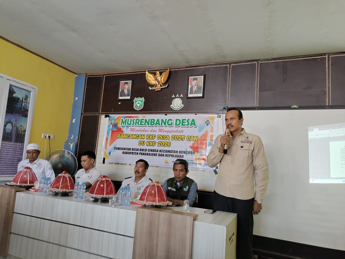 Musrenbang Desa  menyepakati rancangan  RKPDES T.A 2025 dan DU RKP 2026