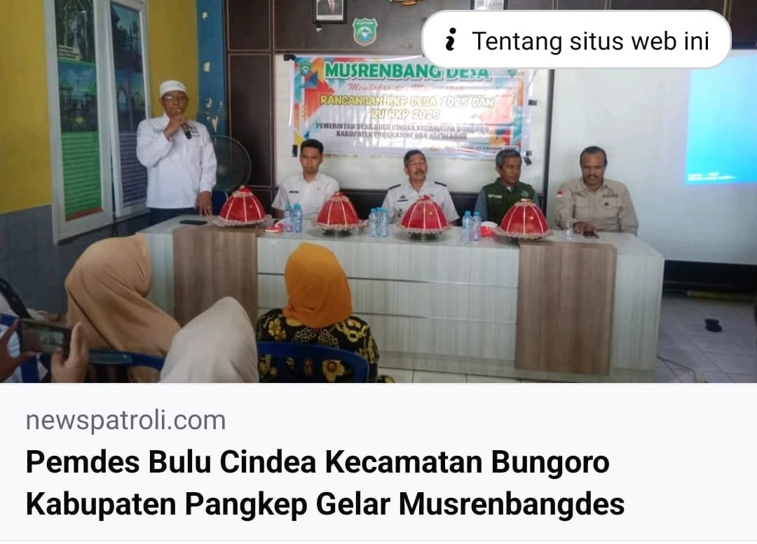 MUSREMBANG BULU CINDEA