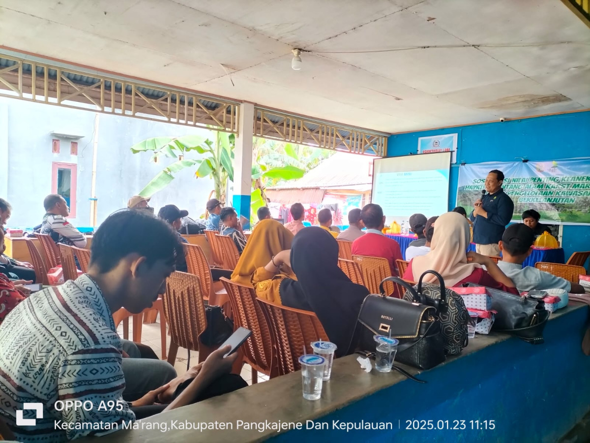 sosialisasi Nilai pentimg keanakaragaman hayati di desa padamnglampe