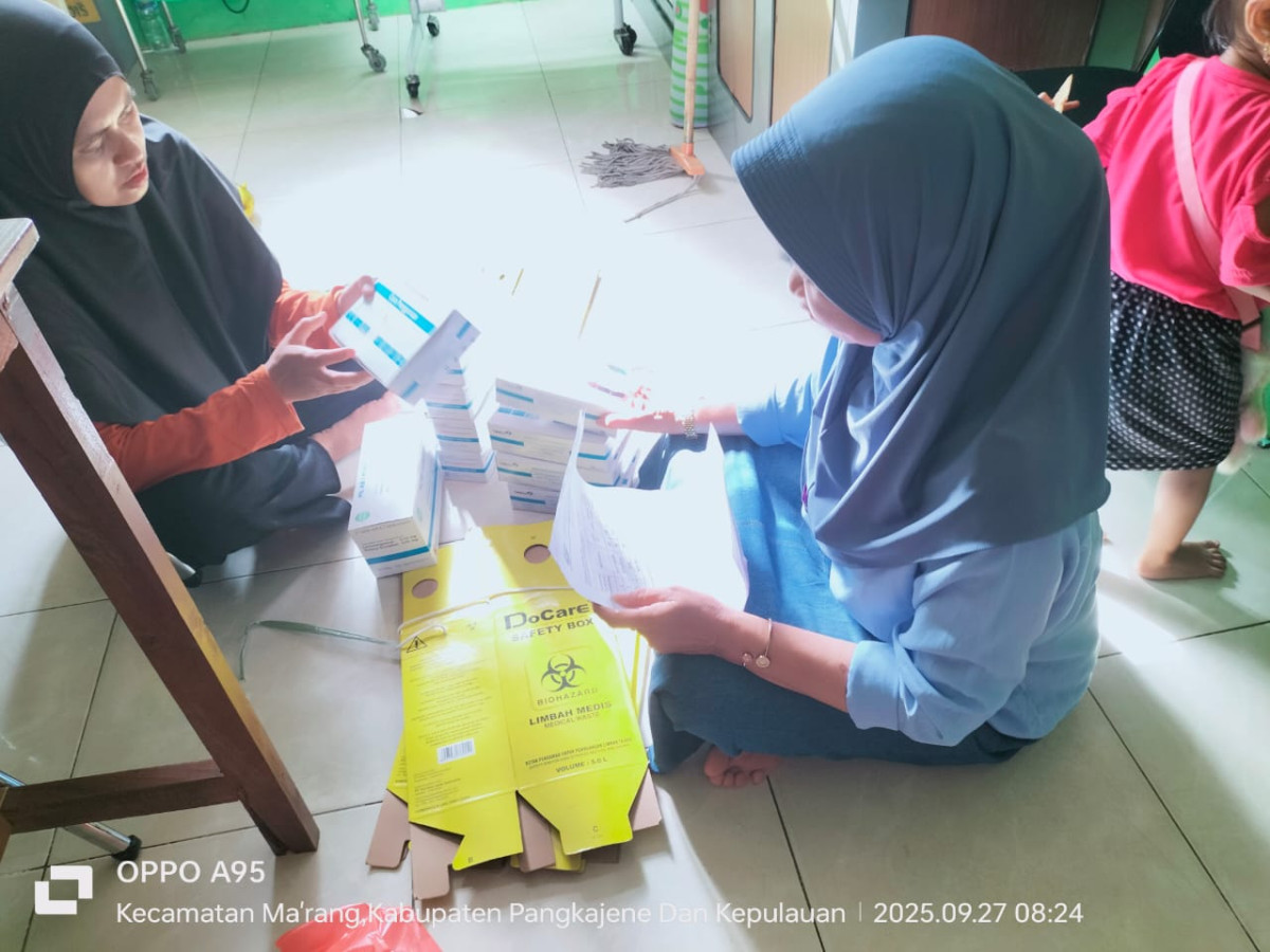 Monitoring persediaan Alokon di PKM Padanglampe