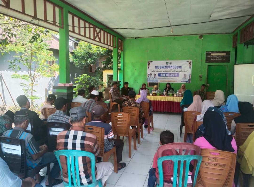 Pengusulan hasil musyawarah desa untuk menjadi prioritas pembangunan