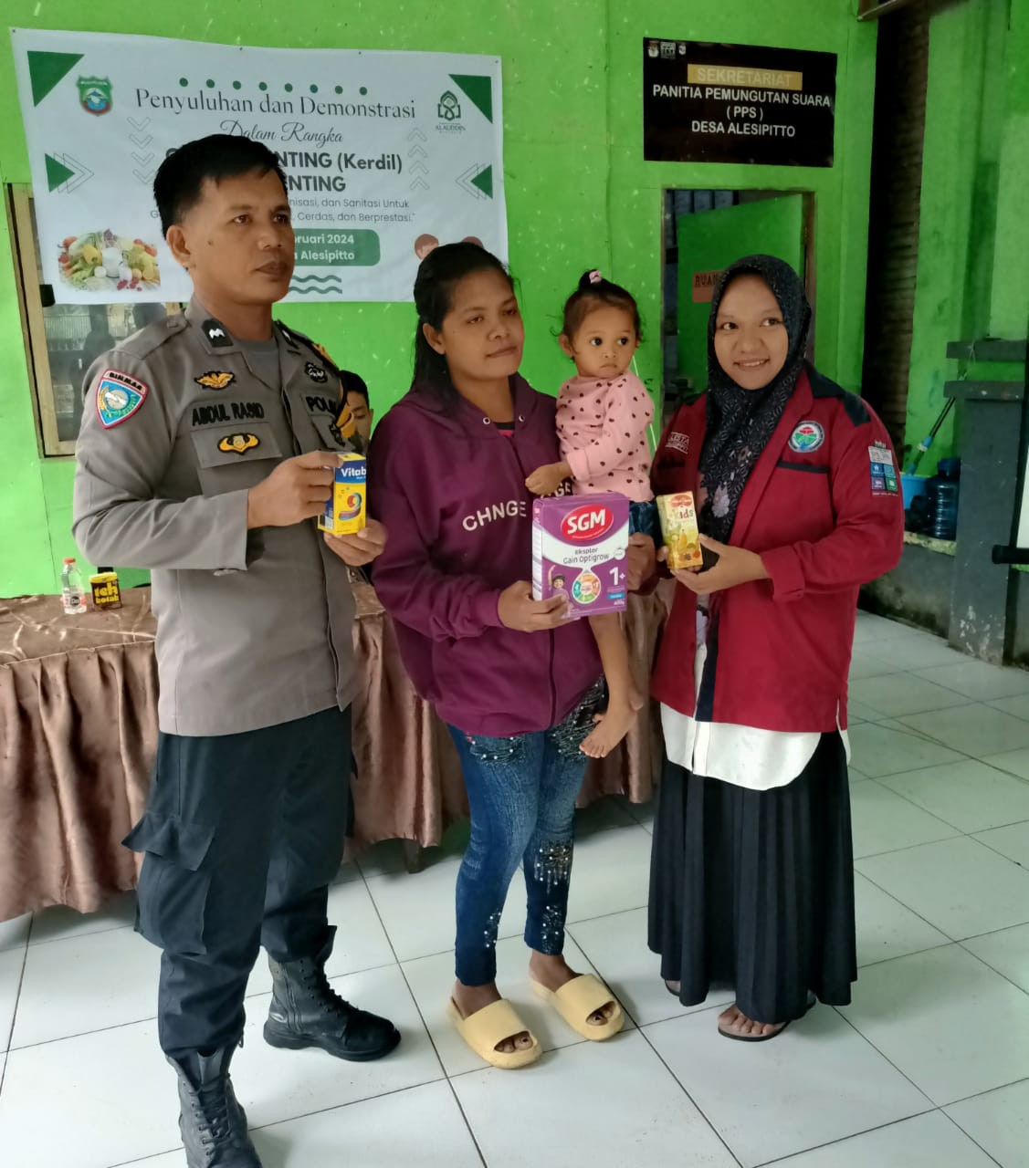 pemberian bantuan berupa pangan selain beras dan telur