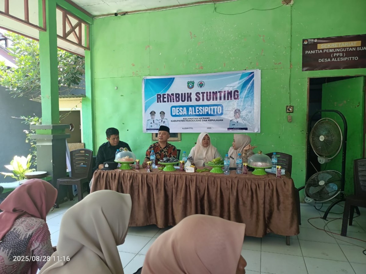 Rembuk stunting dan pembentukan posyandu Era Baru