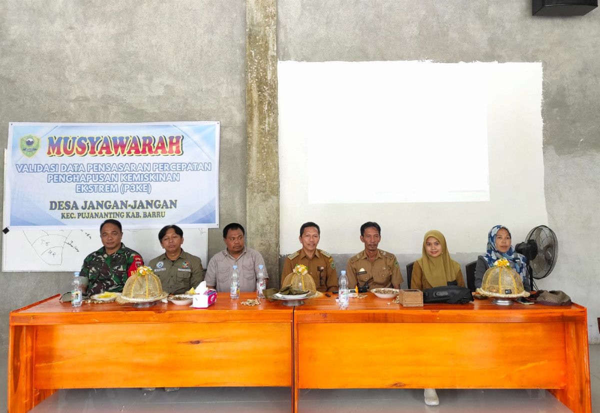 Musyawarah Validasi Data Pensasaran Percepatan Penghapusan Kemiskinan Ekstreem