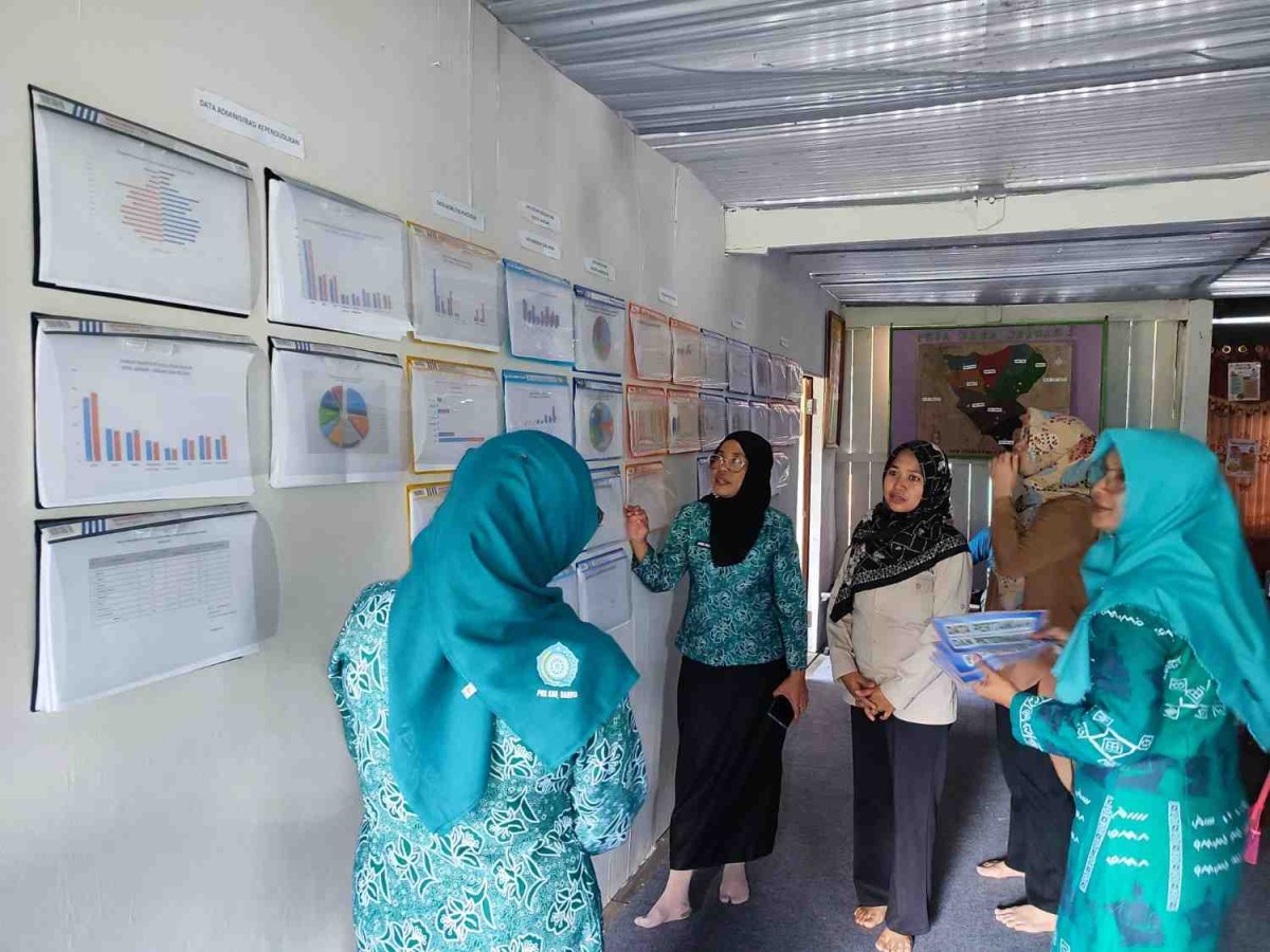 Kunjungan PKK kab. Barru di Rumah Dataku Desa Jangan jangan