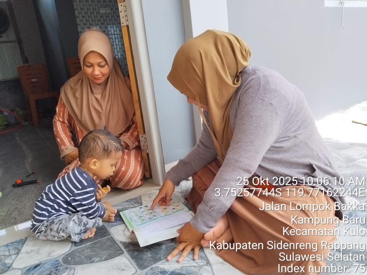 Melakukan pendampingan Kepada Balita