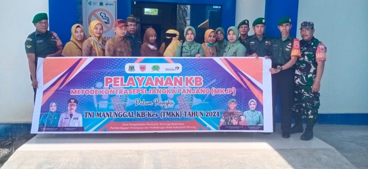 Pelayanan KB (MKJP) Dalam Rangka TNI Manunggal KB-Kes (TMKK) Tahun 2024