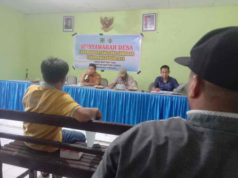 Musyawarah Desa Laporan Pertanggung Jawaban Tahun Anggaran 2024