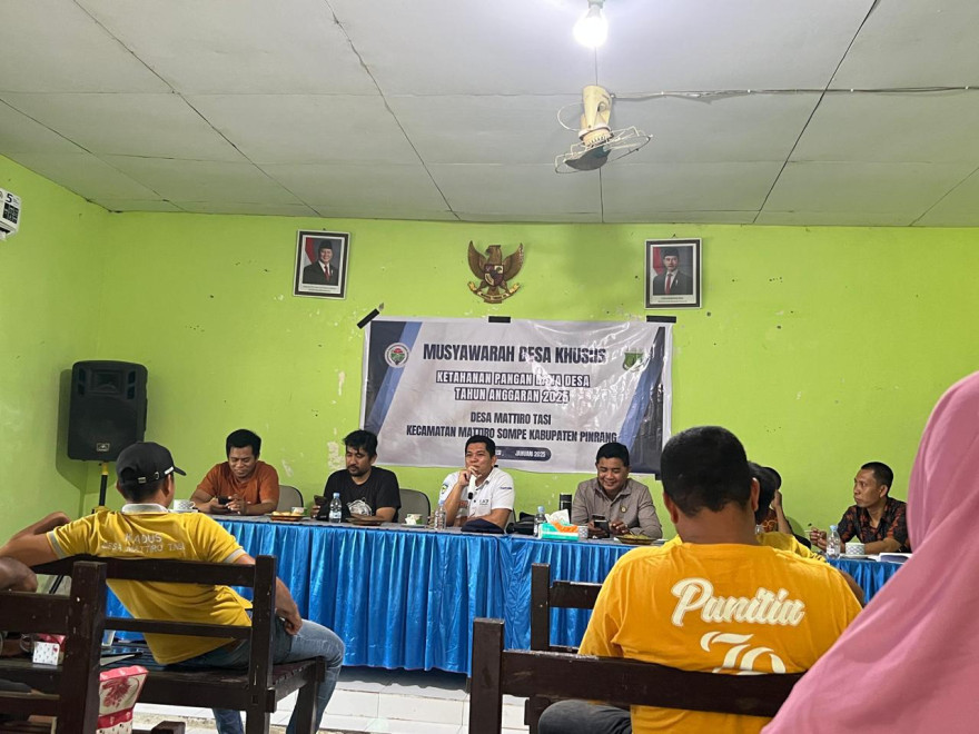 Musyawarah Desa Khusus Ketahanan Pangan Dana Desa Tahun Anggaran 2025