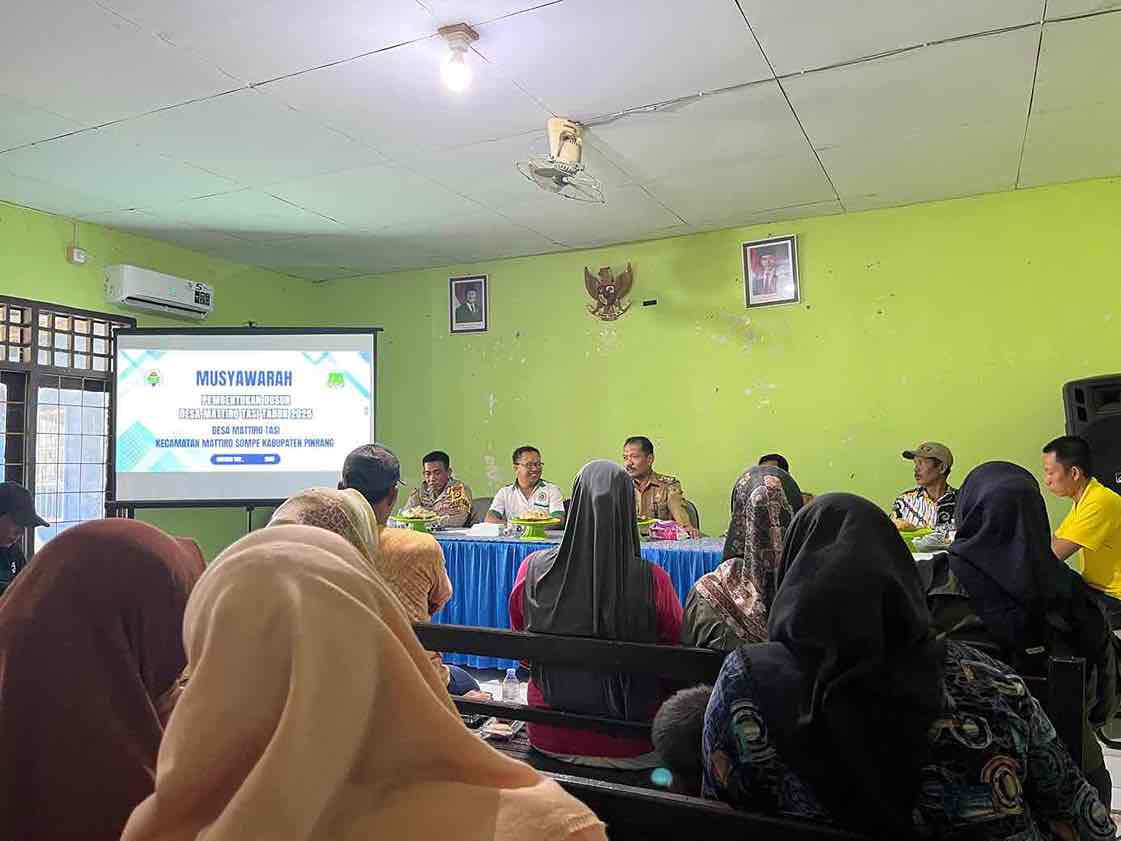 Musyawarah Pembentukan Dusun Desa Mattiro Tasi Tahun 2025