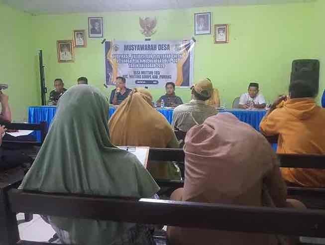 Musyawarah Desa Terkait Verifikasi, Validasi dan Penetapan Calon Keluarga Penerima Bantuan Manfaat BLT_DD 2026