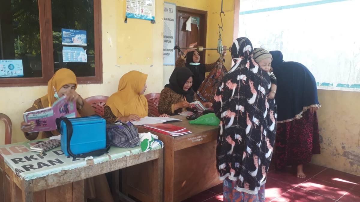 Posyandu di dusun kanari Desa mallongilongi