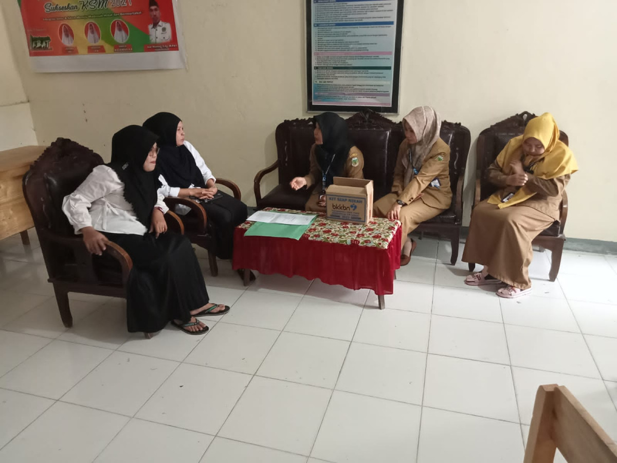 Koordinasi dengan pengelolah PIK remaja di MTS Darulullum DeSa mallongilongi