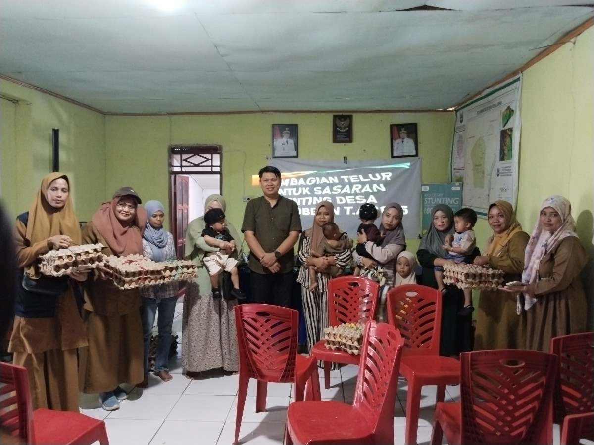 Penyaluran bantuan nutrisi dan non nutrisi kepada sasaran Genting