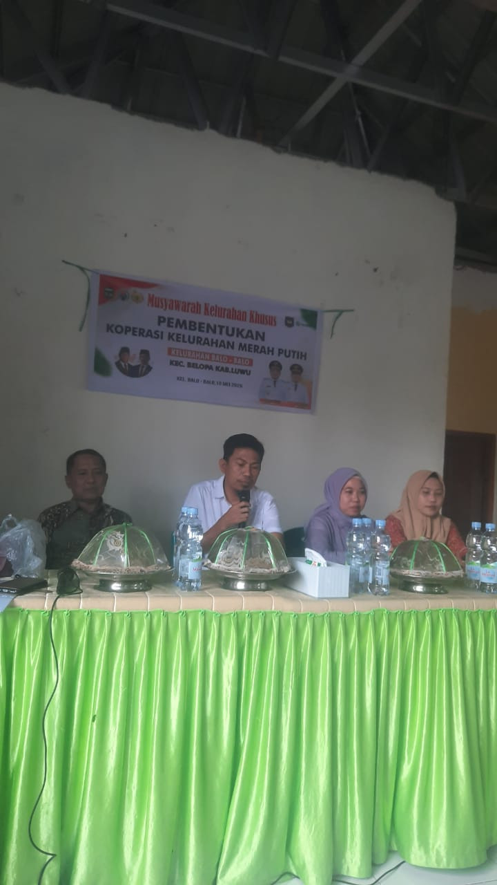 Rakor Desa terkait pembentukan koperasi kelurahan merah putih