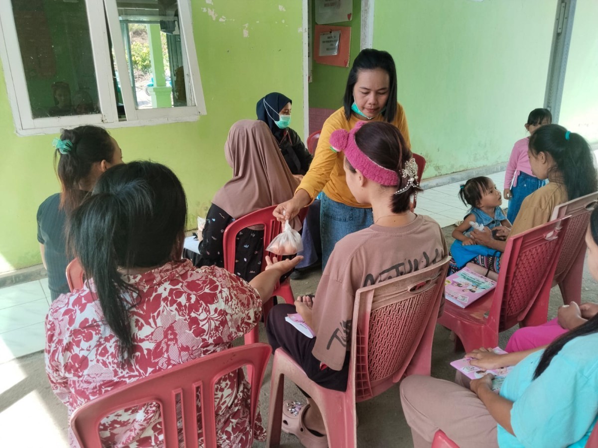 Pemberian tambahan asupan gizi bumil kek