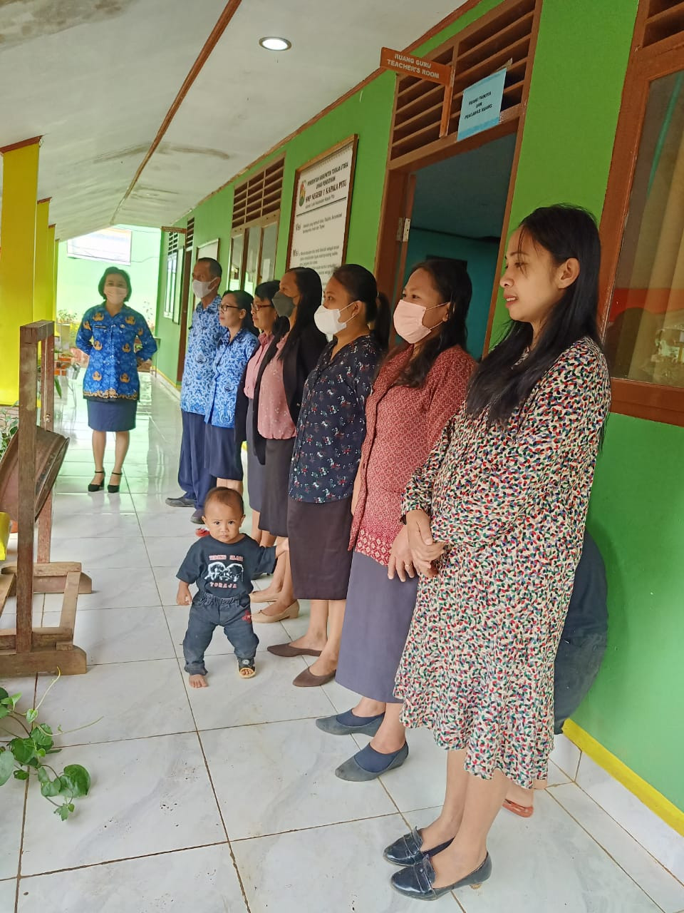 SUASANA APEL PAGI DI  SMP 1 KAPALAPI