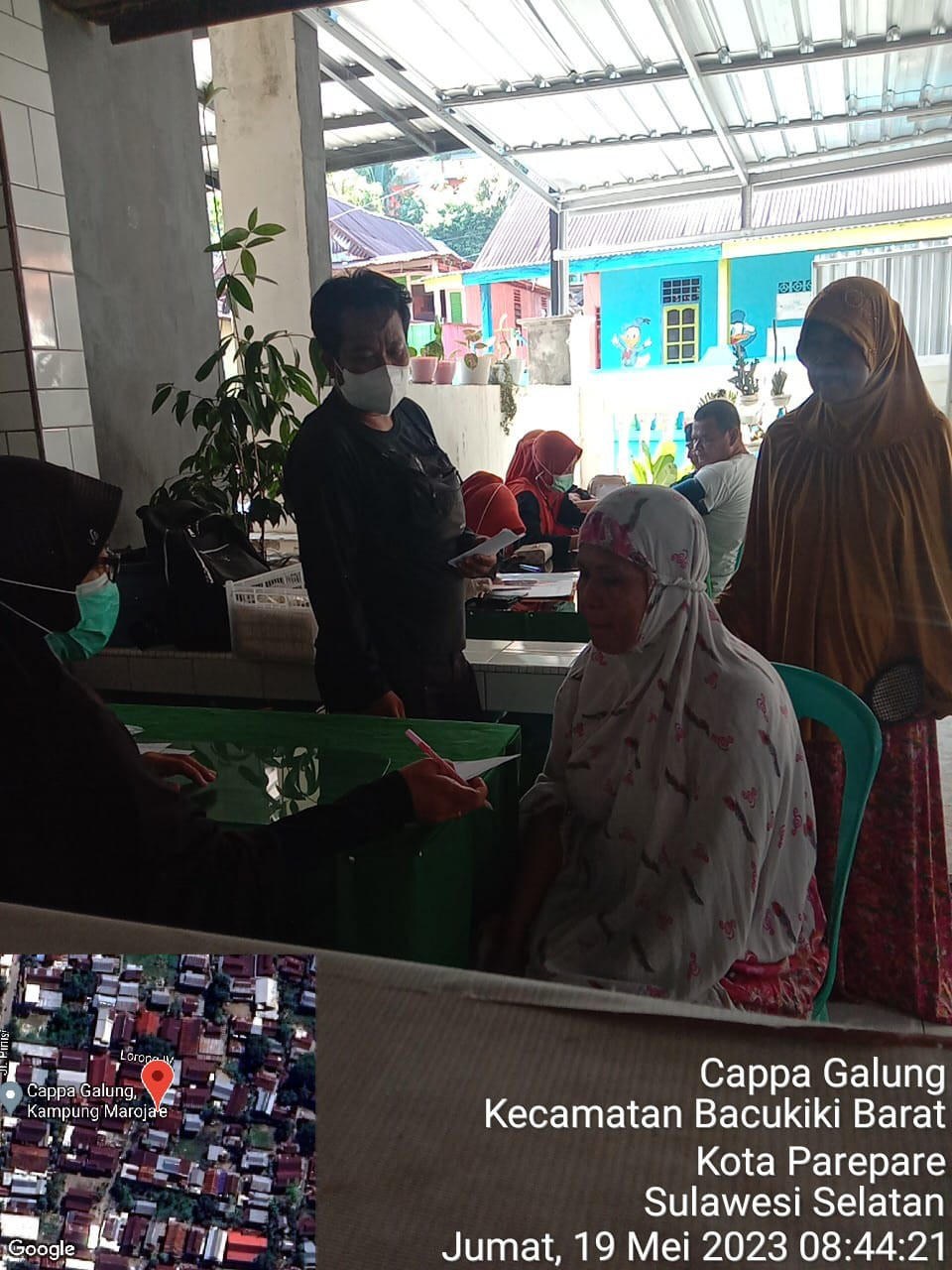 Pelaksanaan Call Centre 112 di Jln. Lambo RT 01 RW 05 dihadiri oleh Tenaga Kesehatan Puskesmas Lumpue, Kader Posyandu, dan Pengurus Kamp. KB "Geddongnge"
