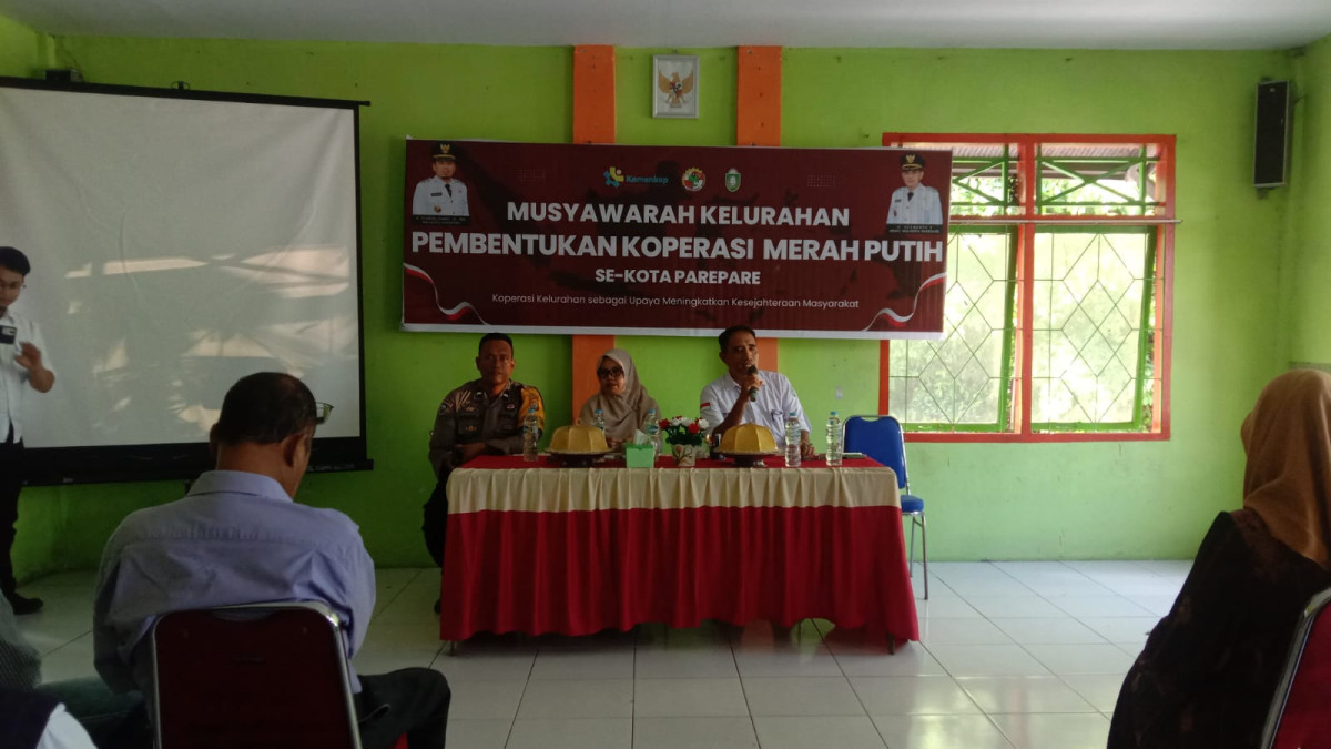 Mengikuti MUSKEL Pembentukan Pengurus Koperasi Merah Putih kelurahan Cappa Galung