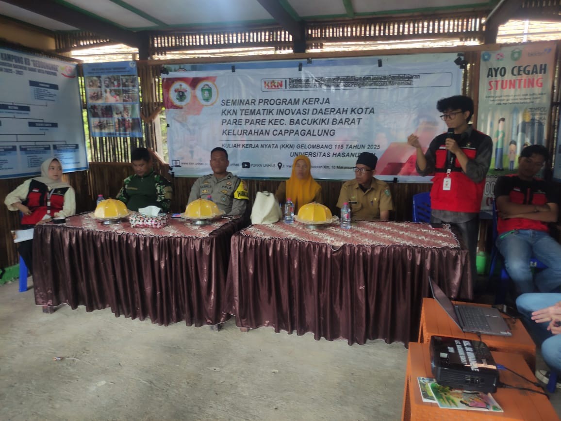 Mengikuti Seminar Kegiatan Mahasiswa KKN Tematik UNHAS Angkatan 115