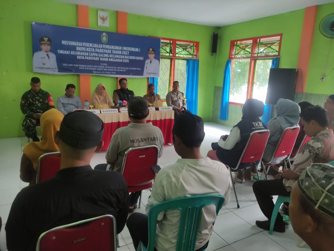 Mengikuti Musrenbang Tingkat Kelurahan Cappa Galung