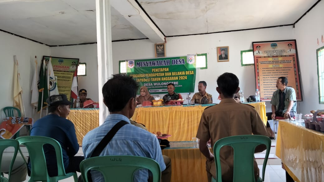 Musyawarah Desa Wulonggere Penetatapan Anggaran  dan Belanja Desa