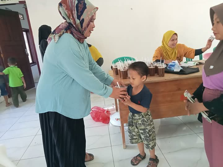 Pemberian makanan Bubur kacang hijau pada Balita