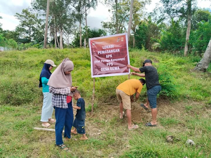 Kegiatan Pemasangan lokasi Pemasangan APK
