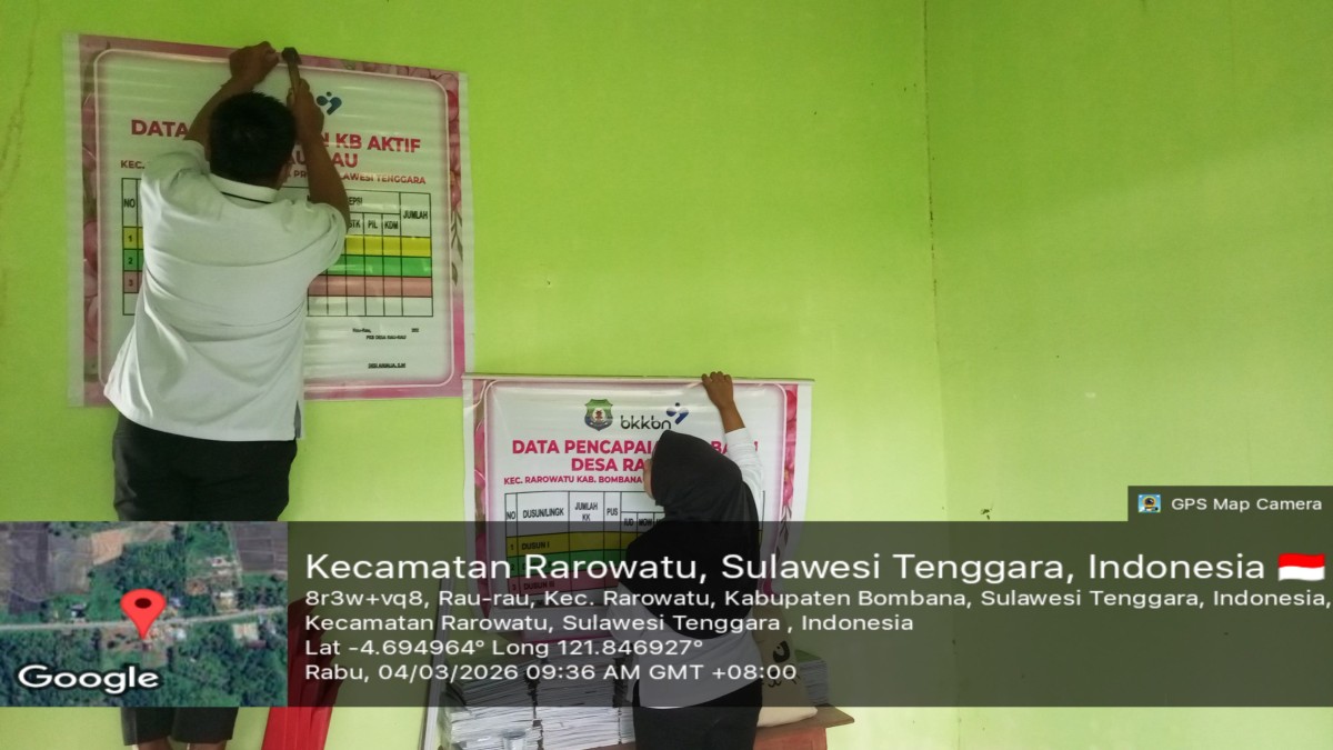 DataKu Penataan dan Pemasangan Papan Data Program Bangga Kencana di Rumah DataKu
