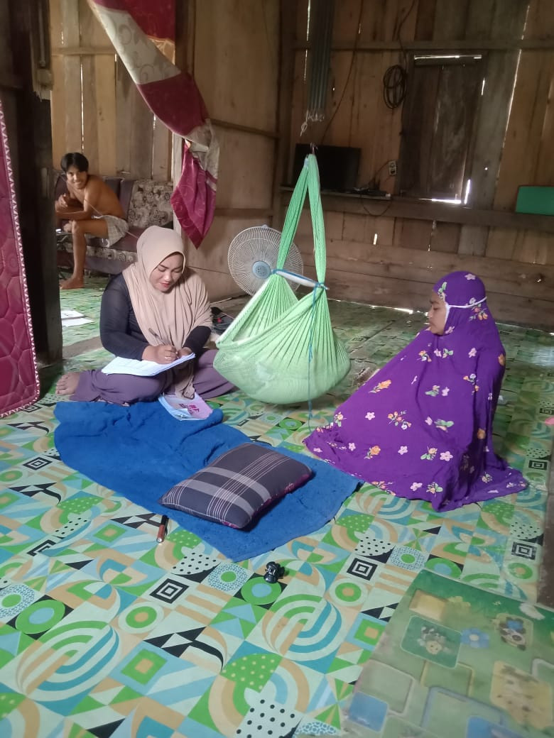 Melakukan pendampinga verval KRS oleh kader TPK dalam rangka hari HARGANAS