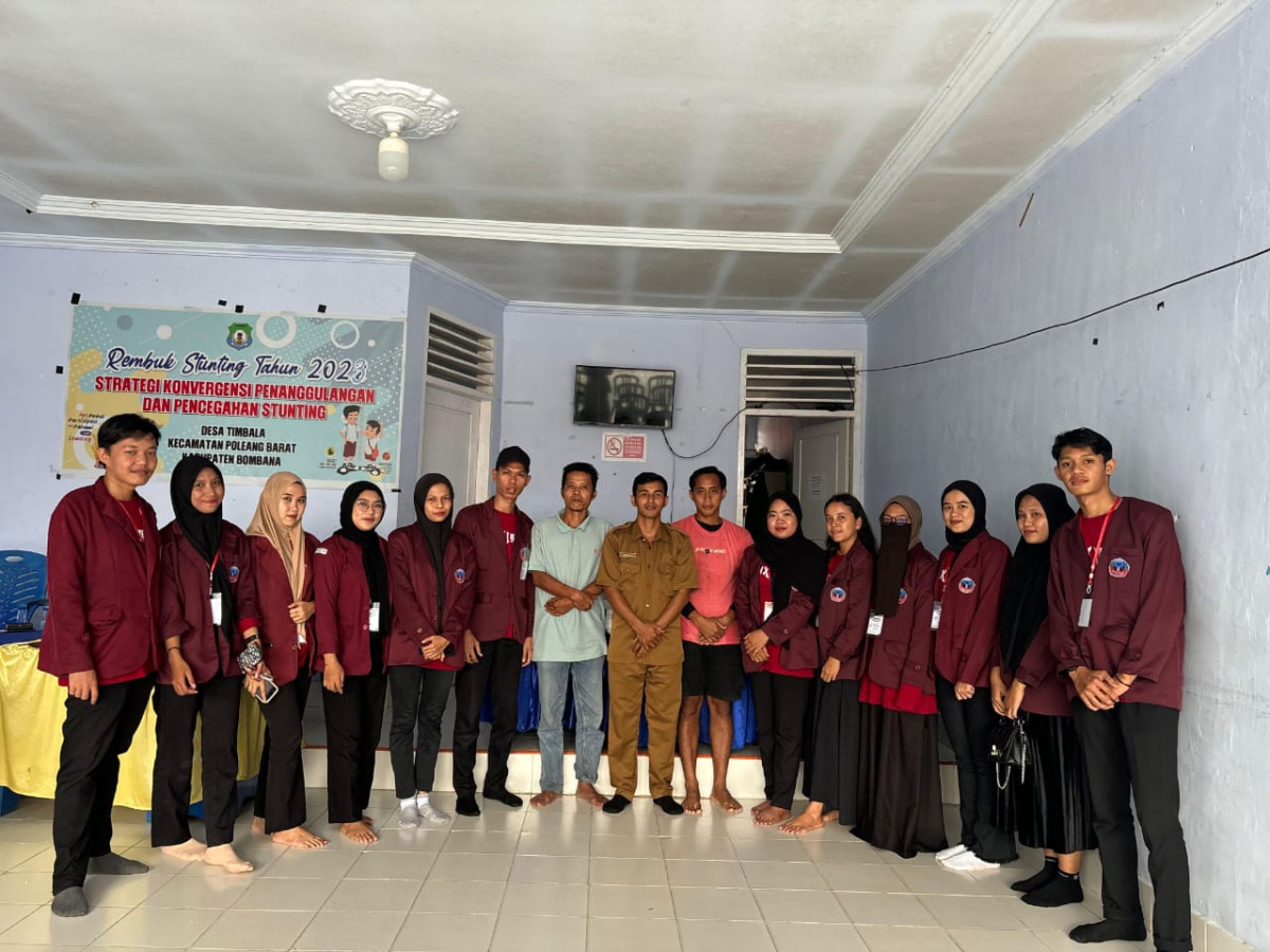 PENYAMBUTAN DAN PENERIMAAN MAHASISWA KKN UNIVERSITAS SEMBILANBELAS NOVEMBER KOLAKA