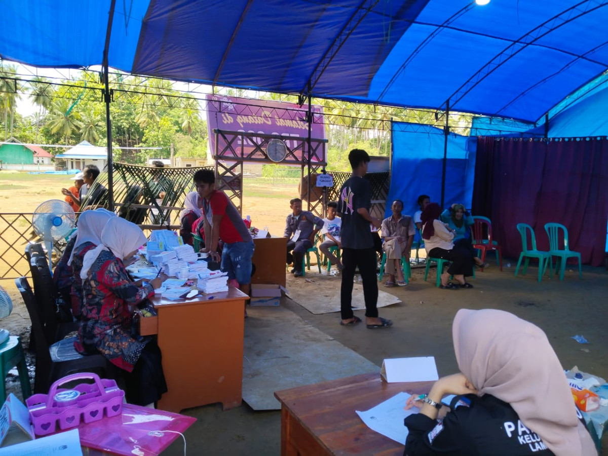 pelaksanaan pemilu  TAHUN 2024 di Desa Lameo-meong