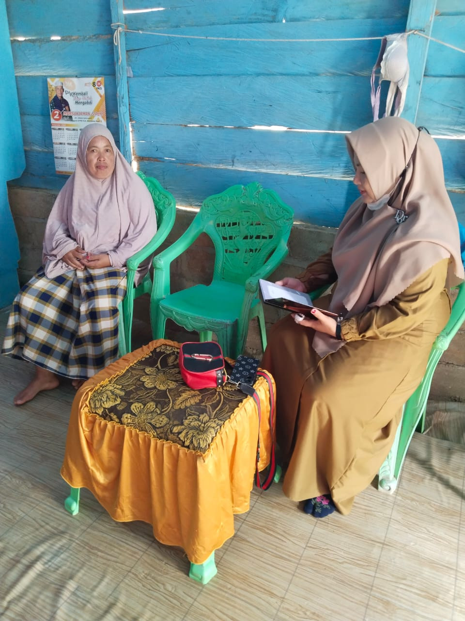 Pemutakhiran pendataan KRS VERVAL Desa Lameo-meong