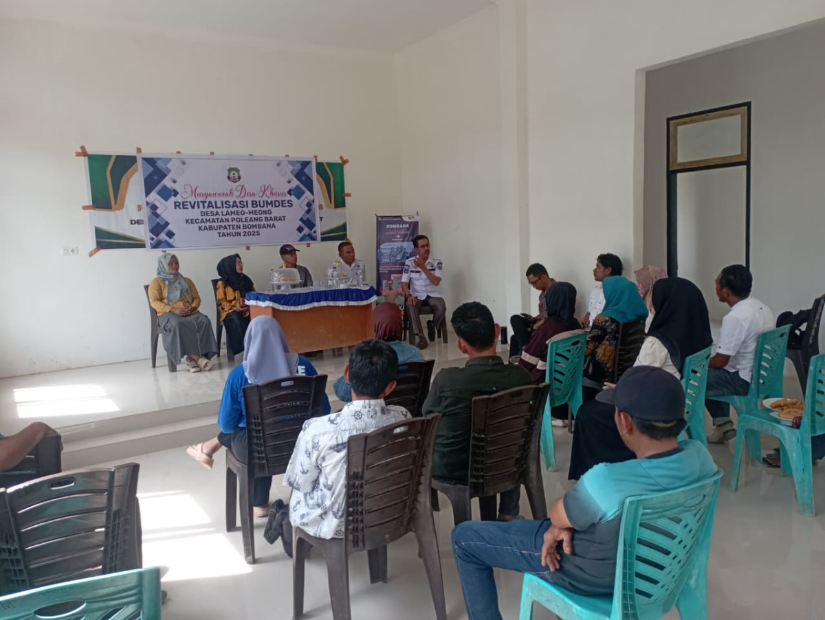 Kegiatan revitalisasi BUMDes desa lameo-meong