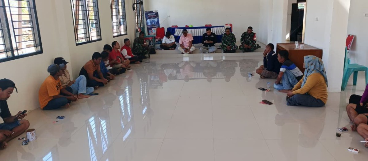 Rapat Pembahasan Penentuan titik Gedung Koperasi Merah Putih serta Cipta Kondisi oleh Camat bersama Babinsa