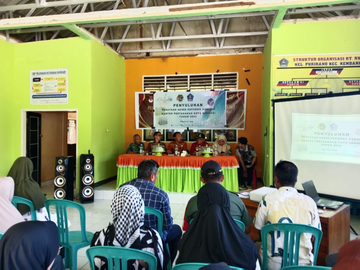 Kegiatan Penyuluhan Penataan Akses Reforma Agraria Kantor Pertanahan Kota Kendari Tahun 2024