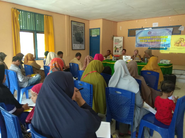 Pertemuan Pokja Kampung KB Tingkat Kelurahan Mokoau Kecamatan Kambu
