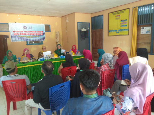 Pertemuan Forum Musyawarah Kampung KB  Tingkat kelurahan Mokoau Kecamatan Kambu