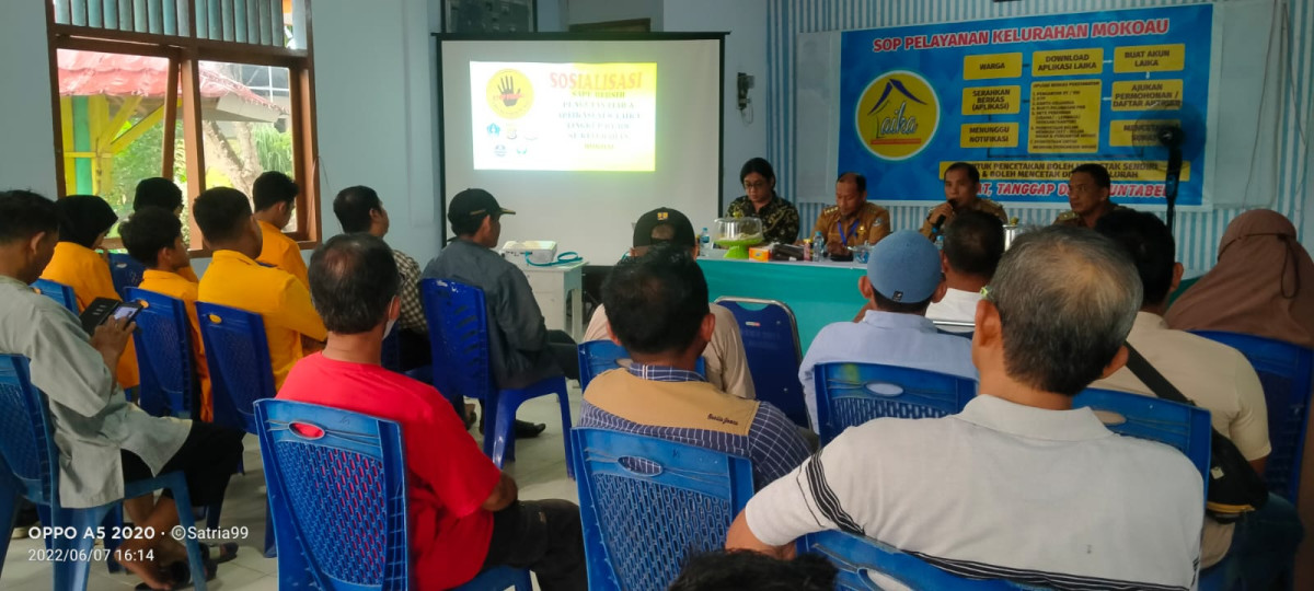 Pokja perlindungan/  Sosialisasi terkait aplikasi New Laika yang dilaksanakan oleh Dinas Kominfo bersama inspektorat kota kendari