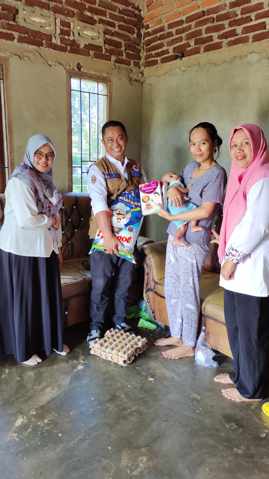 Penyaluran Bantuan Oleh BAAS untuk balita resiko Stanting