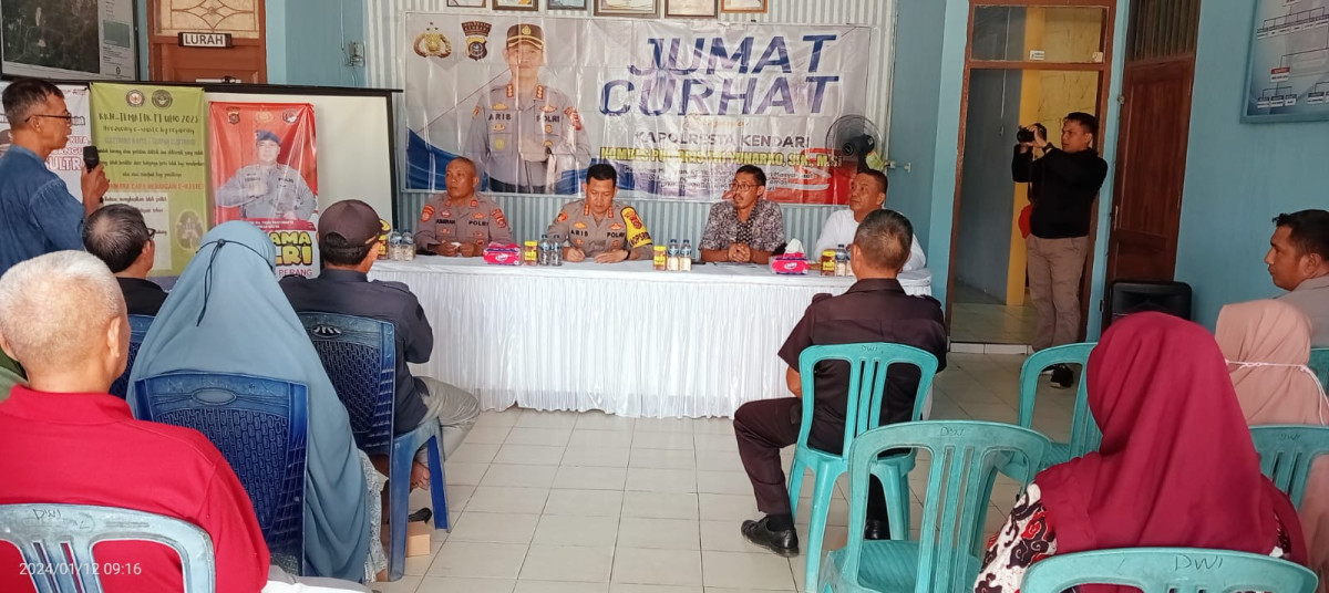 Jumat Curhat bersama Kapolres Kota kendari