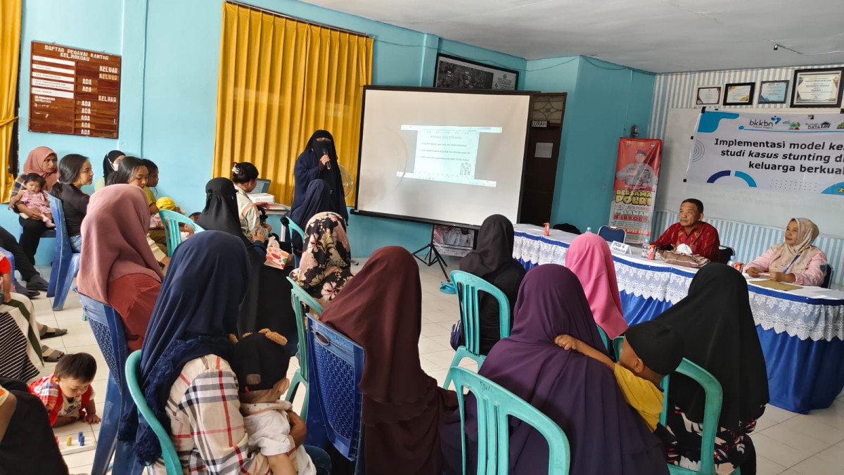 Pembekalan implementasi Model kebijakan hasil studi kasus stunting di kampung keluarga berkualitas nanga-nanga kel mokoau