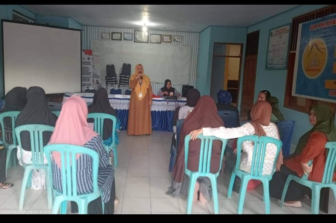 penyuuhan Kesehatan  kepada tim penggerak PKK Kel Mokoau