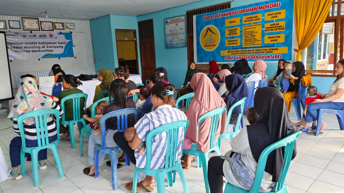 Kegiatan Implementasi  Model Kebijakan  hasil studi Kasus Stunting Di Kampung Keluarga Berkualitas nanga-nanga kel mokoau