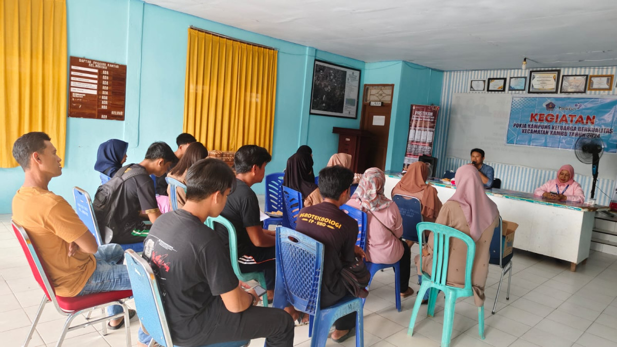 kegiatan Pokja Kampung Keluarga Berkulaitas kelurahan Mokoau