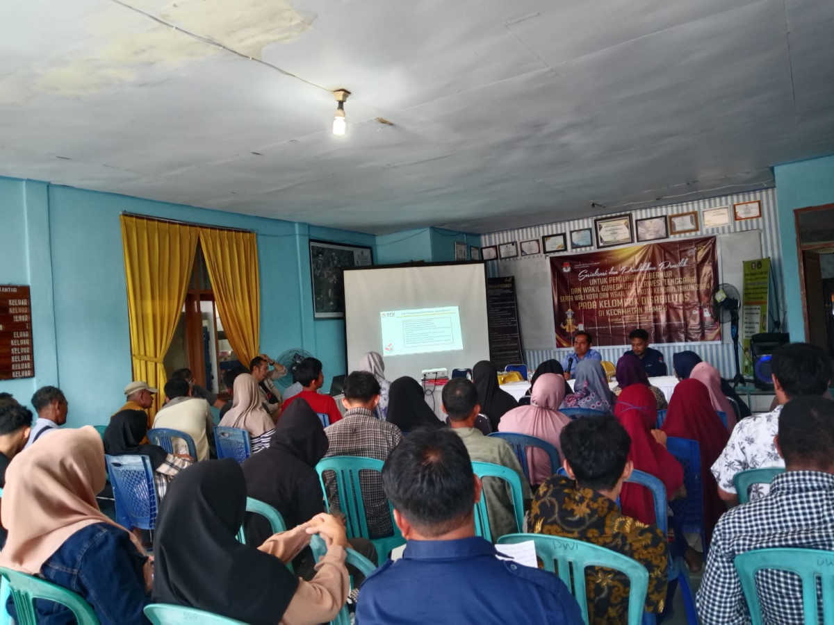 Sosialisasi dan Pendidikan Pemilih untuk Pemilihan Gubernur dan Wakil Gubernur SULTRA serta Walikota dan Wakil Walikota Kendari Tahun 2024 pada Kelompok Disabilitas di Kecamatan Kambu