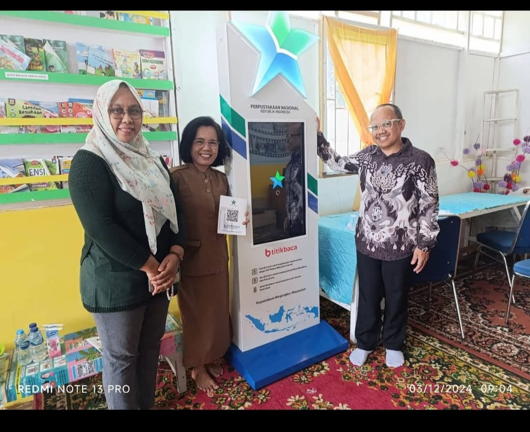 Kunjungan dan Monitoring tim Konsultan Perpustakaan Nasional di dampingi Perpustakaan  prov sultra di perpustakaan Asri Lestari