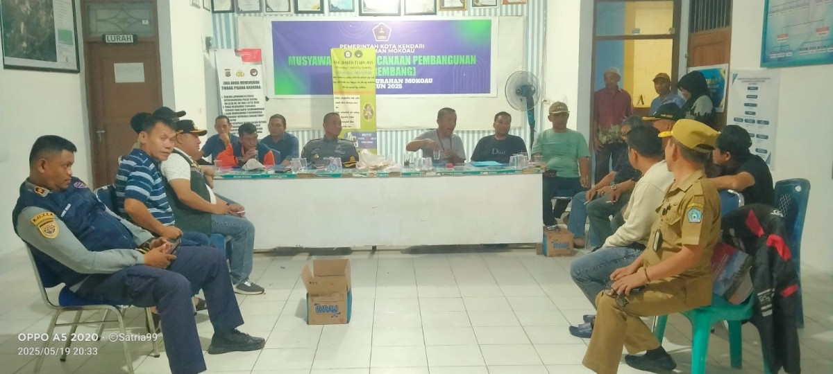Rapat Persiapan Pendataan Pedagang Kaki Lima Jl.Martandu dan Jl. HaluOleo